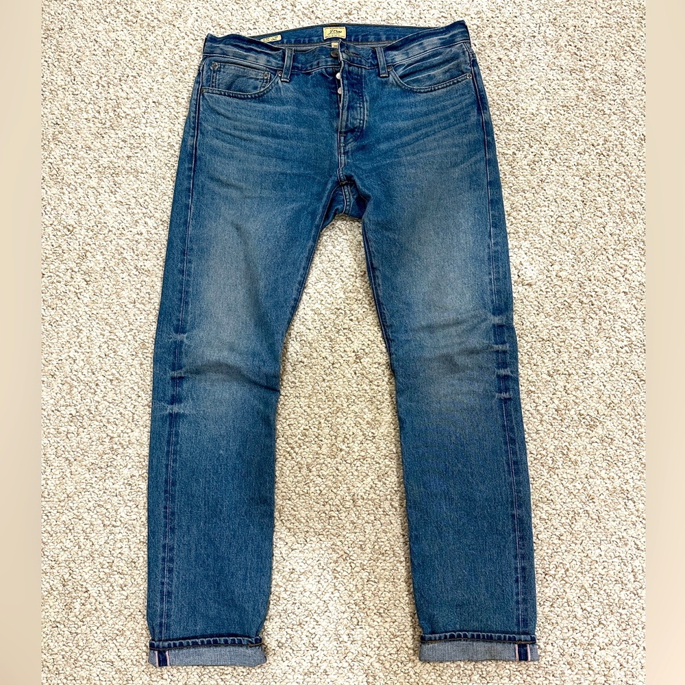 J-Crew 484 Kaihara Japanese Selvedge Denim - 34x34